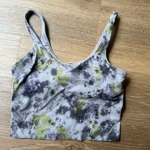 Lululemon built in sports bra crop top